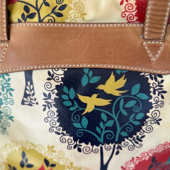 Fossil Key-Per Print Coated Canvas Tote - Picture 8 of 11